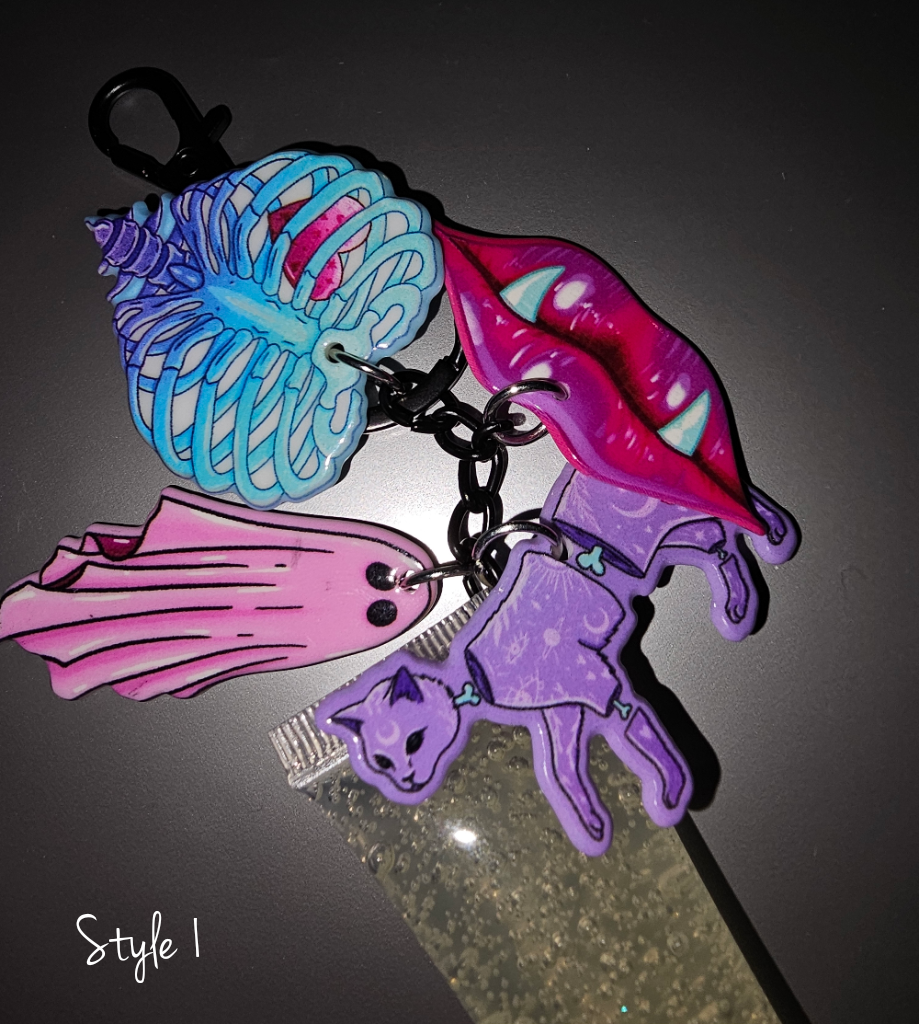 Spooky keychain gloss