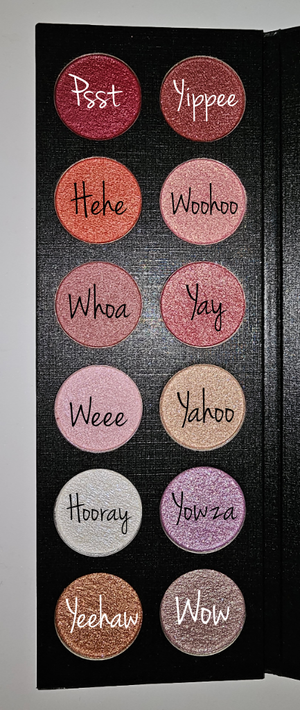 Glimmers blush/hilite palette