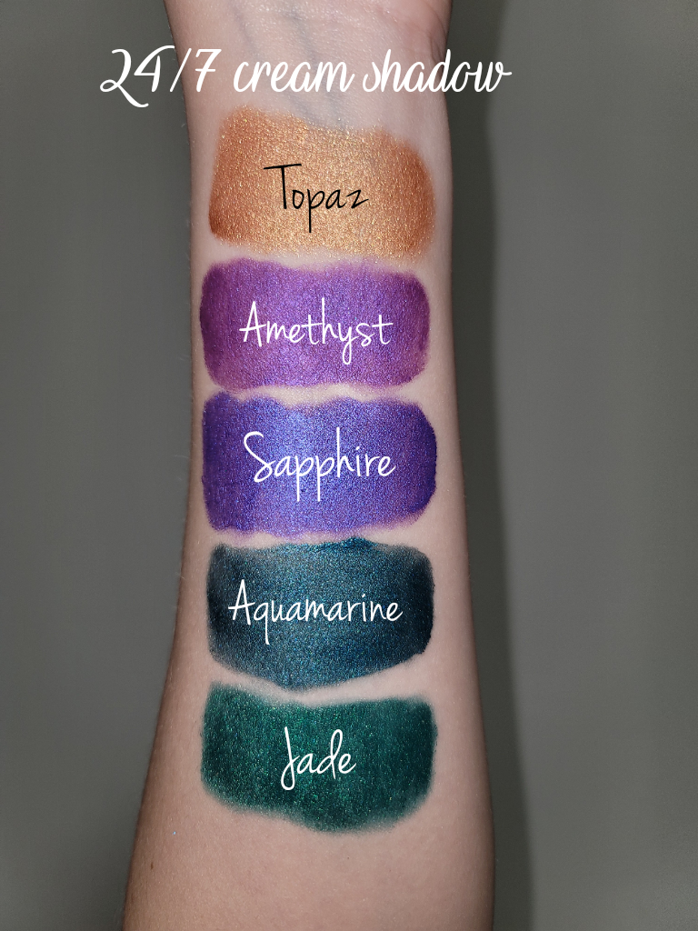Jewel Tone 24/7 cream eyeshadow collection