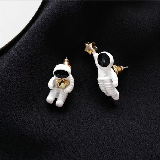 Moon man earrings